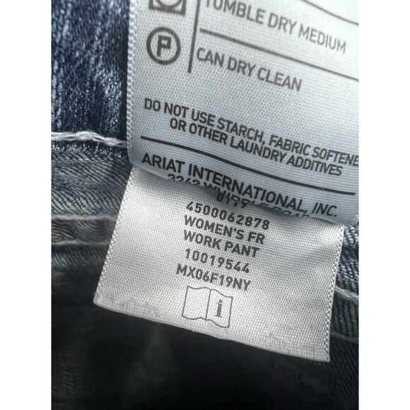 Ariat FR Work Pant Embellished Pocket Mid rise Bootcut Jeans 29S - Picture 6 of 6